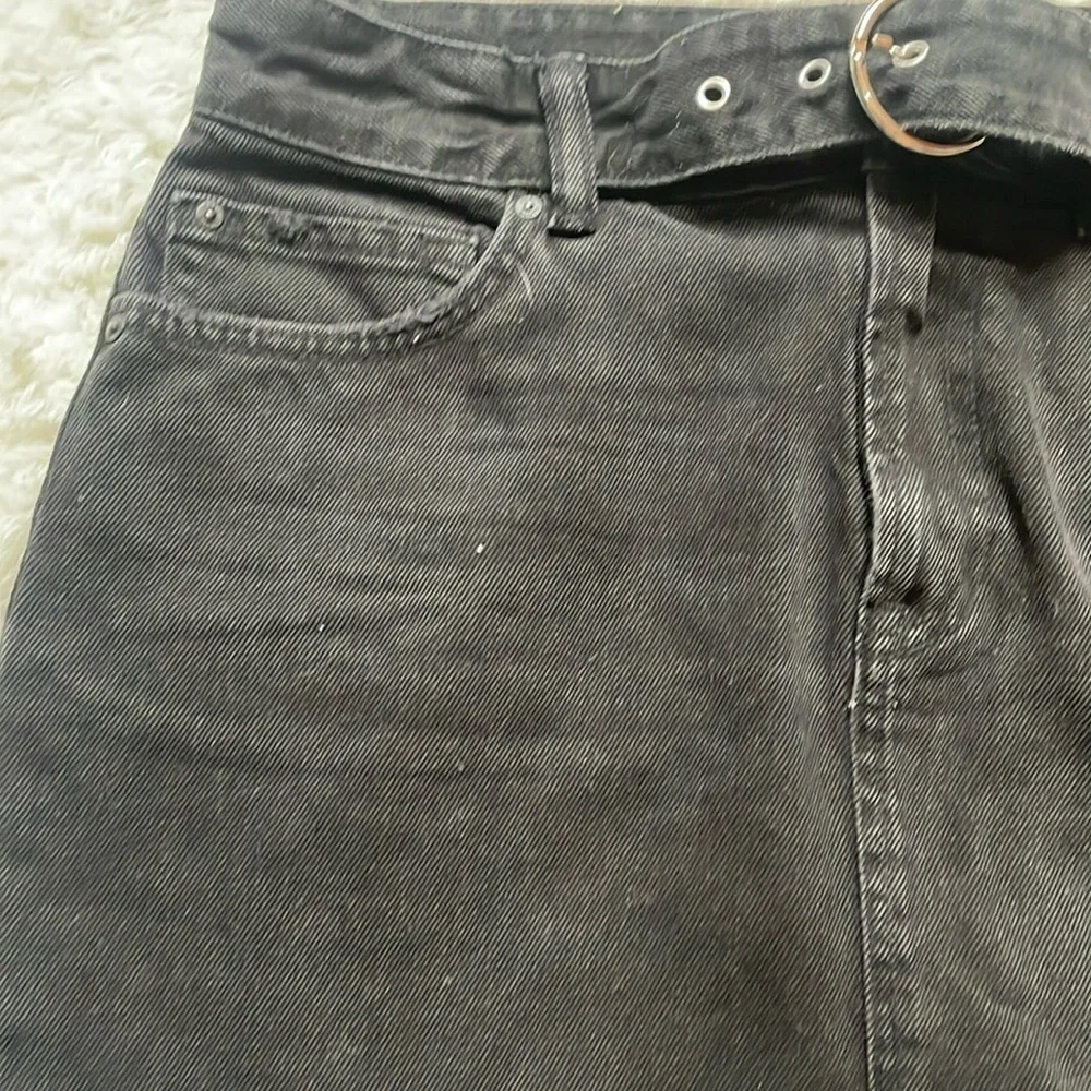 Allsaints Black Denim mini Skirt